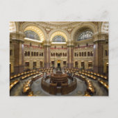 Library of Congress Reading Room, Washington D.C. Briefkaart (Voorkant)