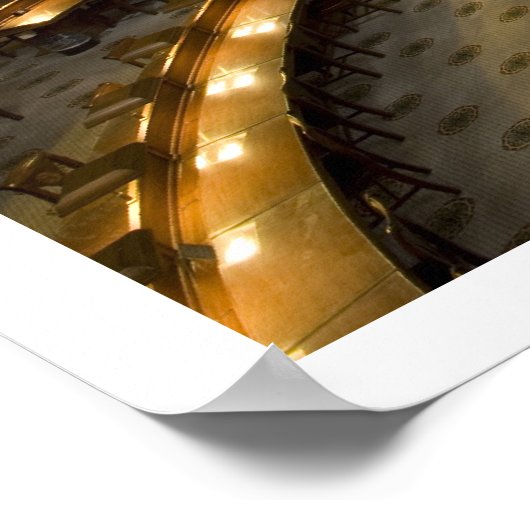 Library of Congress Reading Room, Washington DC Poster (Hoek)