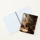 Library Owl Notitieboek (Binnen)