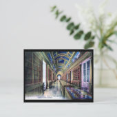Library, Palais de Fontainebleau, France 1926 Vint Briefkaart (Staand voorkant)