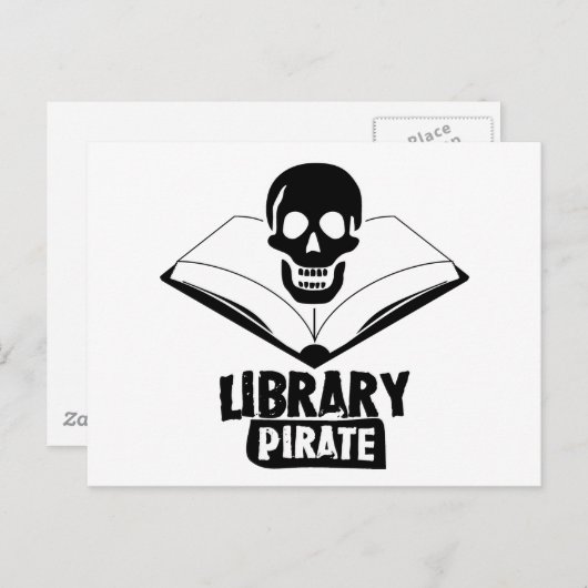 Library Pirate Briefkaart (Voorkant / Achterkant)