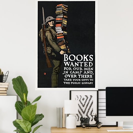 Library Poster – Retro Power Art (Thuiskantoor)