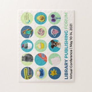Library Publishing Forum 2021 Puzzle Legpuzzel