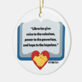 LIBRARY QUOTE CHRISTMAS ORNAMENT (Links)