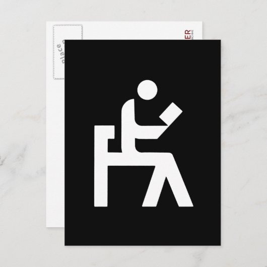 Library Reading Room Briefkaart (Voorkant / Achterkant)