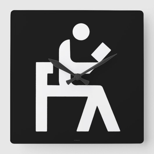 Library Reading Room Vierkante Klok (Voorkant)