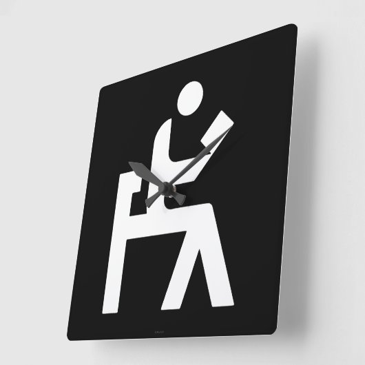 Library Reading Room Vierkante Klok (Hoek)