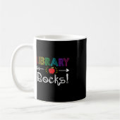 Library Rocks Leraar Student Fun Terug naar School Koffiemok (Links)