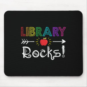 Library Rocks Leraar Student Fun Terug naar School Muismat
