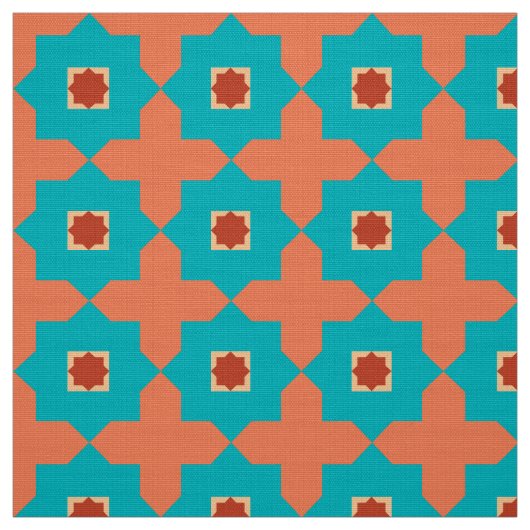 Library Room Moroccan Tiles Stof (Swatch)