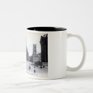 Library Saint-Genevieve, Paris France 1905  Tweekleurige Koffiemok