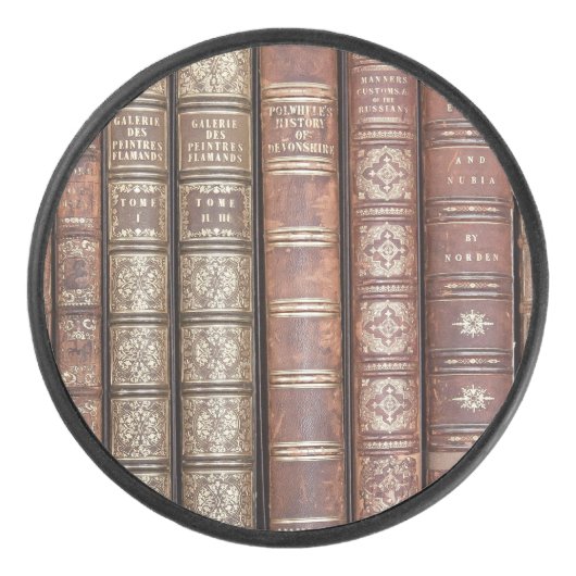Library Shelf Hockey Puck (Voorkant)
