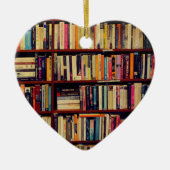 Library Shelves Keramisch Ornament (Voorkant)