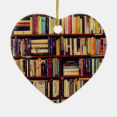 Library Shelves Keramisch Ornament (Achterkant)