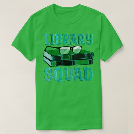 Library Squad Book Lover Reading Club Librarian Bo T-shirt (Design voorkant)