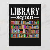 Library Squad Book Lover Reading Librarian Humor Briefkaart (Voorkant)