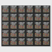 Library Squad Book Lover Reading Librarian Humor Cadeaupapier (Vlak)
