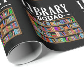 Library Squad Book Lover Reading Librarian Humor Cadeaupapier (Rol Hoek)