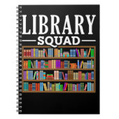 Library Squad Book Lover Reading Librarian Humor Notitieboek (Voorkant)
