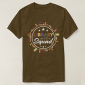 Library Squad Bookworm Public School Librarian Boo T-shirt (Design voorkant)