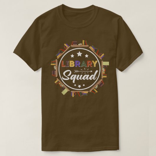 Library Squad Bookworm Public School Librarian Boo T-shirt (Design voorkant)