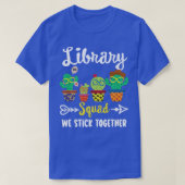 Library Squad, Funny School Cactus Team School Lib T-shirt (Design voorkant)