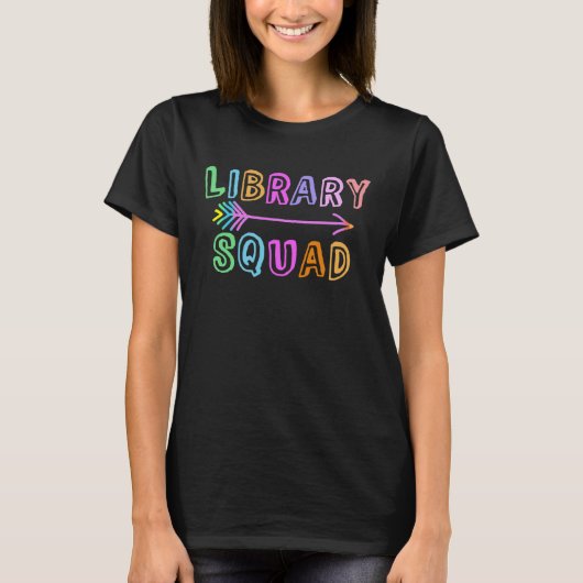 LIBRARY SQUAD Kinderen Leraar Terug naar school Bi T-shirt (Voorkant)