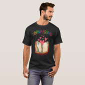 Library Squad Librarian Bookworm Book 4 T-shirt (Voorkant volledig)