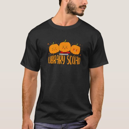 Library Squad Librarian Bookworm Book Groovy 1 T-shirt (Voorkant)