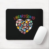 Library Squad Librarian Bookworm Book Lover Muismat (Met muis)