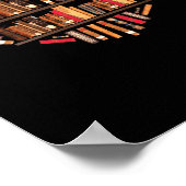 Library Squad Librarian Bookworm Book Lover Poster (Hoek)