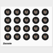 Library Squad Librarian Bookworm Book Lover Ronde Sticker (Vel)