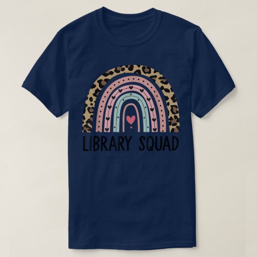 Library Squad Librarian Reading Teacher Student Bo T-shirt (Design voorkant)