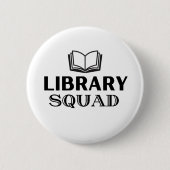 LIBRARY SQUAD RONDE BUTTON 5,7 CM (Voorkant)