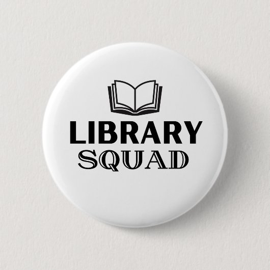 LIBRARY SQUAD RONDE BUTTON 5,7 CM (Voorkant)