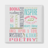 Library Subway Art Magneet (Voorkant)