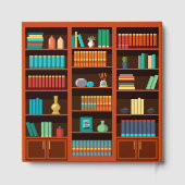 Library-Themed Graduation Photo Gastenboek (Achterkant)