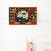 Library-Themed Graduation Photo Spandoek (Insitu)
