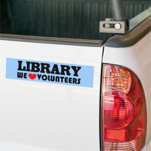 Library Volunteer Bumpersticker (Op Truck)