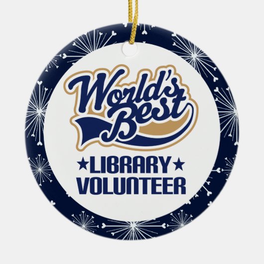 Library Volunteer Gift Ornament (Voorkant)