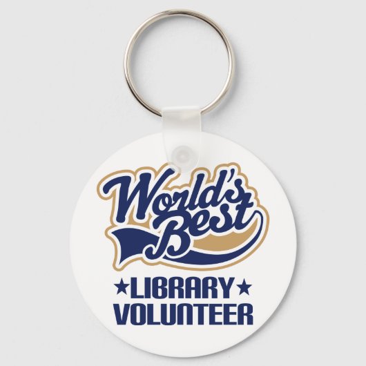 Library Volunteer Gift Sleutelhanger (Voorkant)