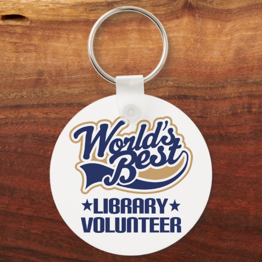 Library Volunteer Gift Sleutelhanger (Voorkant)