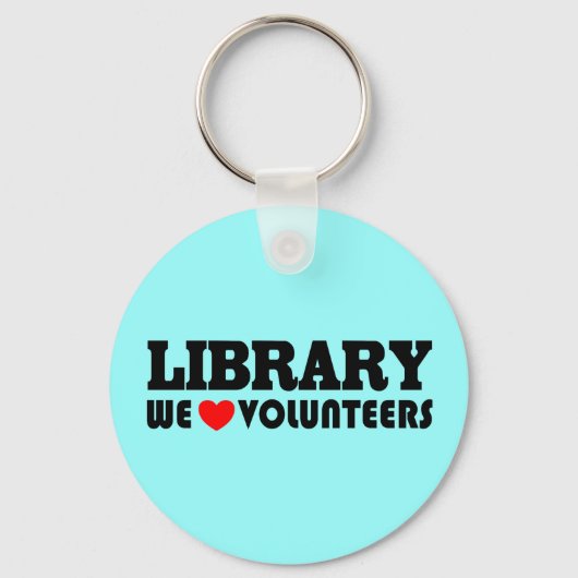 Library Volunteer Sleutelhanger (Voorkant)