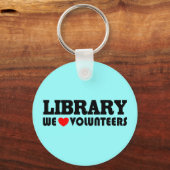 Library Volunteer Sleutelhanger (Voorkant)