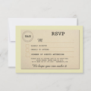 Library Wedding RSVP Book Verloving Cards