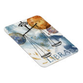 Libras scales jarig zoödiabeticus blauw magneet (Rechterzijde)