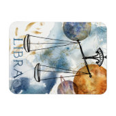 Libras scales jarig zoödiabeticus blauw magneet (Horizontaal)