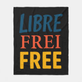 Libre Fleece Deken (Voorkant)