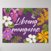 "Libreng mangarap" Filipino Motivatie Poster (Voorkant)