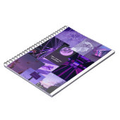 Libreta aesthetic collage lila notitieboek (Linkerzijde)